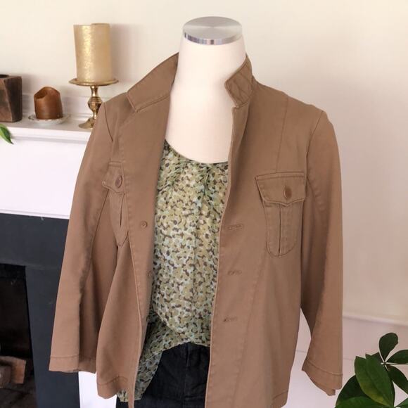 Banana Republic Sheer Floral Transparent Blouse Top V-Neck Sleeveless Size XS - Picture 9 of 10